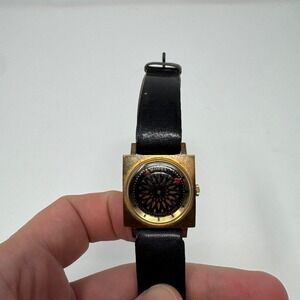 Vintage 1950s 1960s Ernest Borel Cocktail Kaleidoscope Wrist Watch Men's FLAWS
